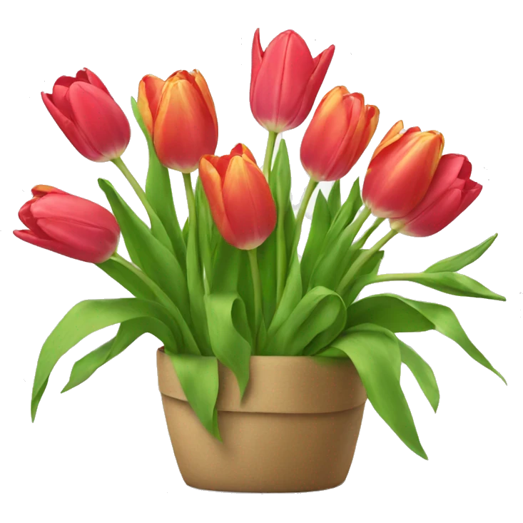 tulips drop emoji