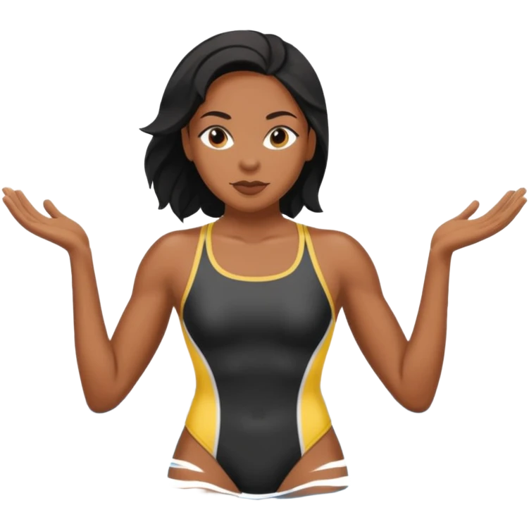 swimmer black woman emoji
