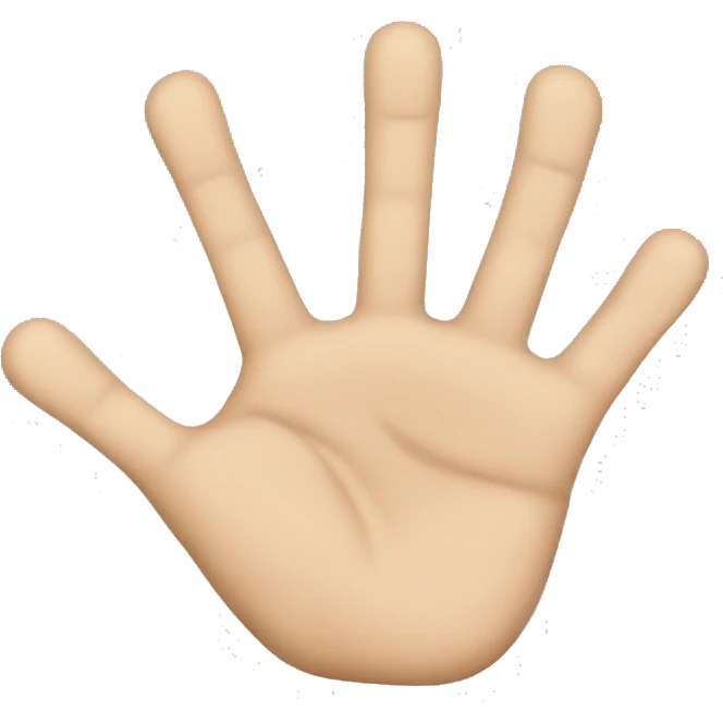 five fingers emoji
