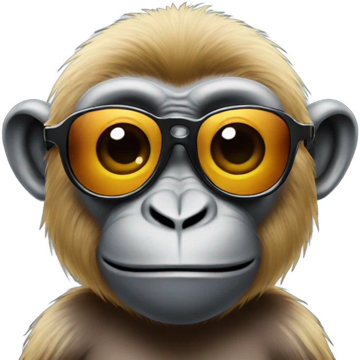monkey with sunglasses  emoji