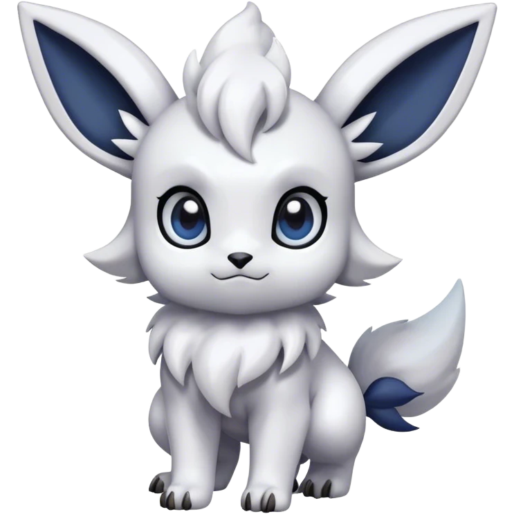 Epic Shiny Cool Cute Kawaii Eevee-Absol-Pokemon Full Body emoji