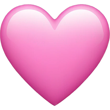 Pink heart  emoji