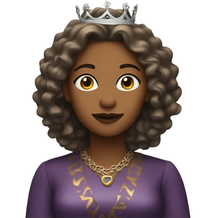 👸🏽with wavy emoji