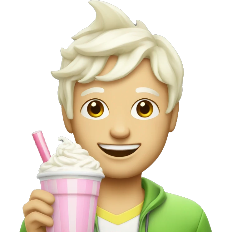 zelenskiy with milkshake emoji