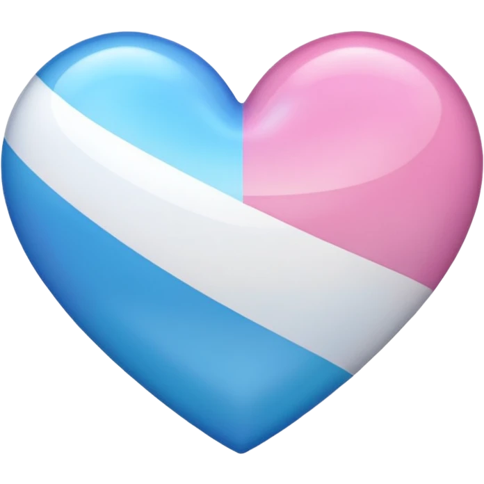 trans pride heart emoji