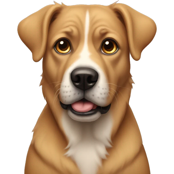 Dog with his mind blown emoji