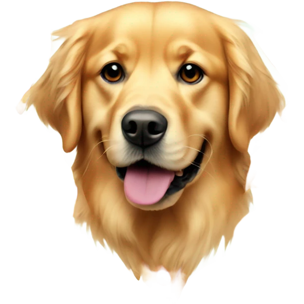 Golden retriever made of pizza emoji