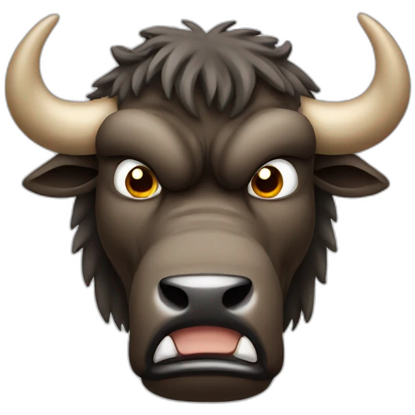 angry goofy buffalo emoji