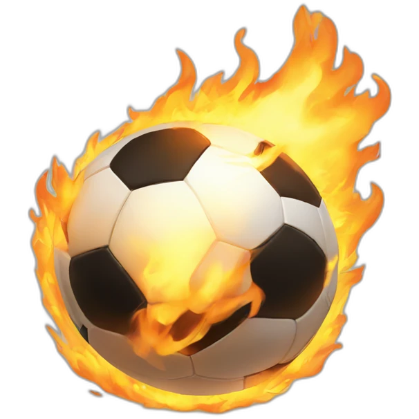 Football on fire emoji