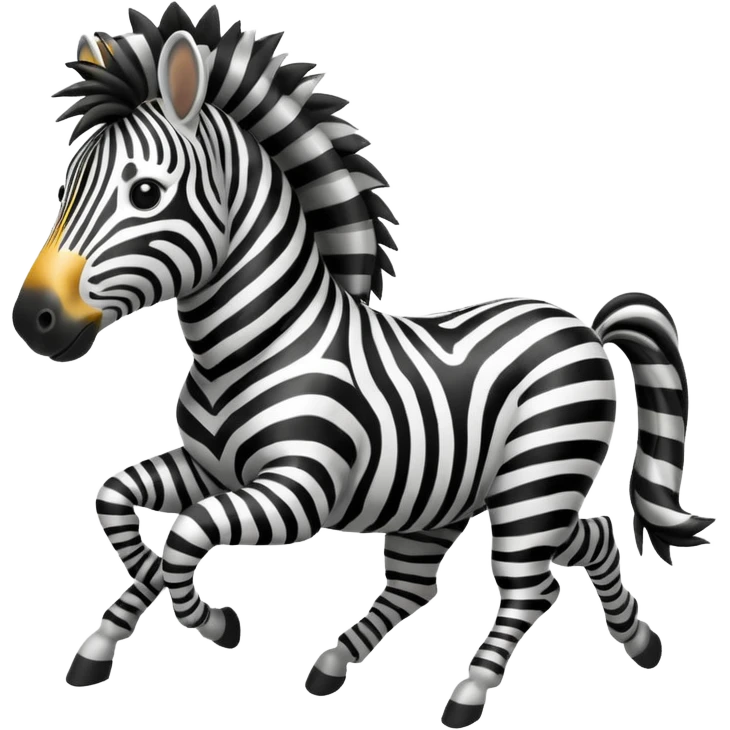 zebra is skipping emoji