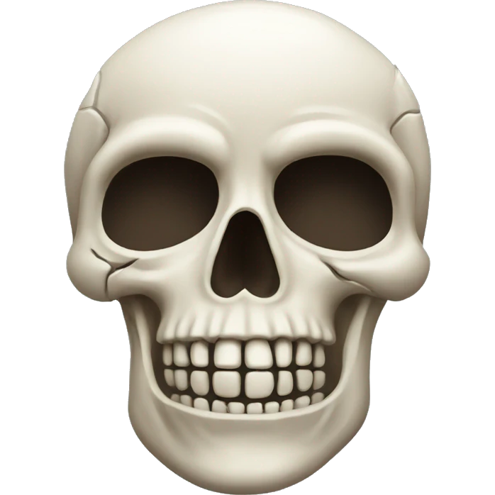 Skull saluting emoji