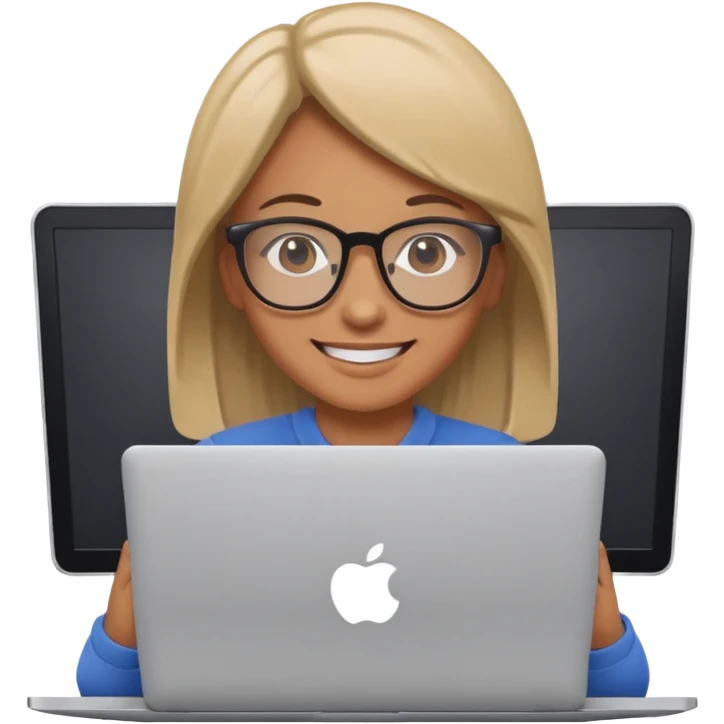 make an emoji of a developer behind laptop emoji