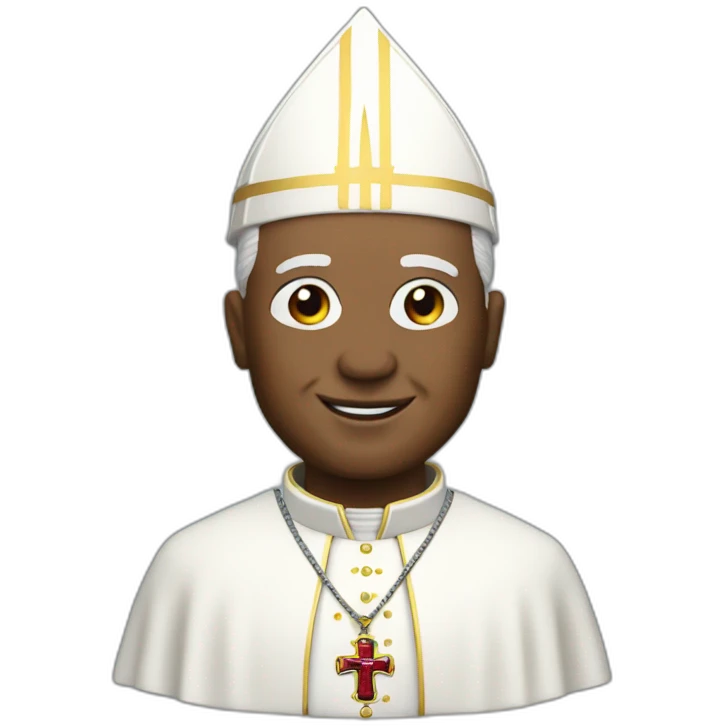 Pope action figure emoji