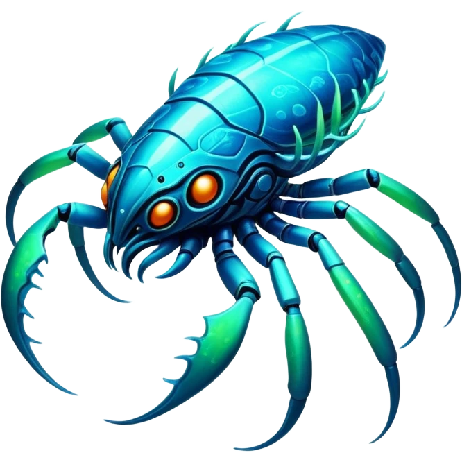  exotic tropical cyber-Fakémon-Vernid-creature emoji