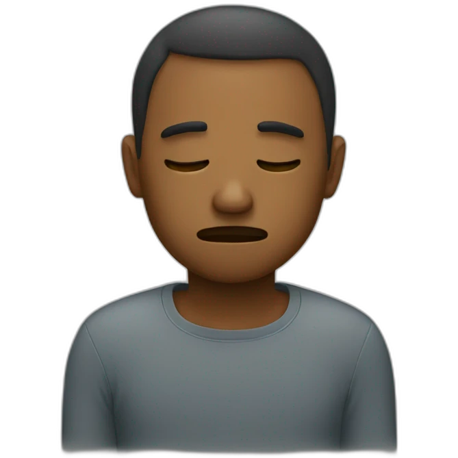 A tired person emoji