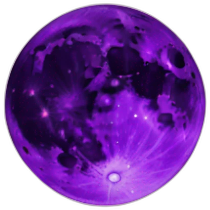 purple moon in space emoji