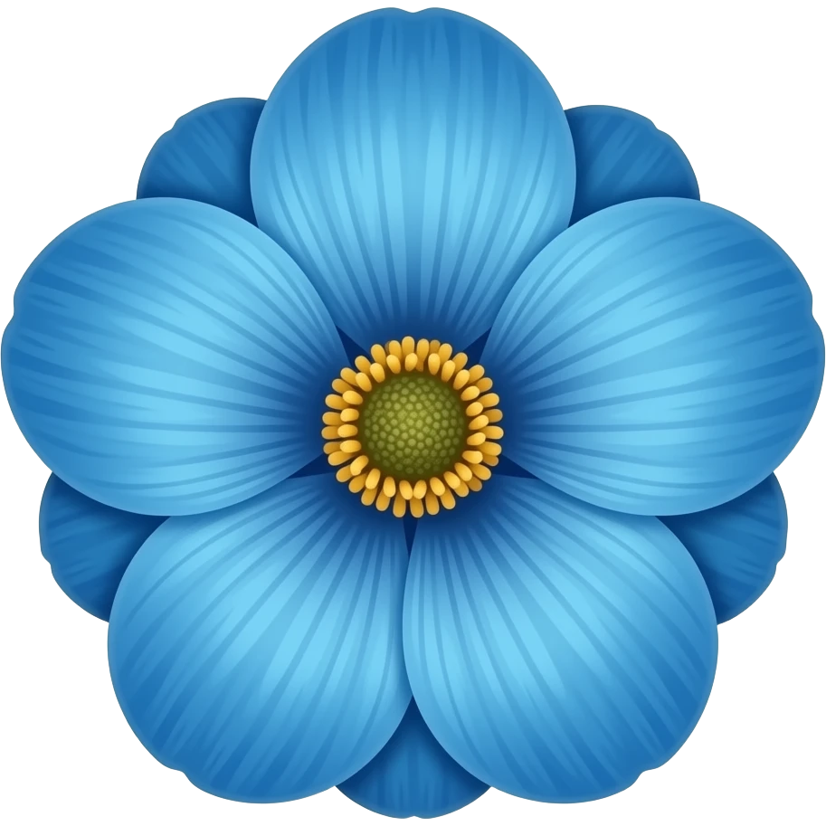 Blue flower emoji