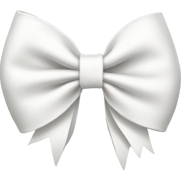 White bow emoji