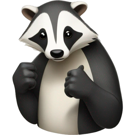 thumbs down badger emoji