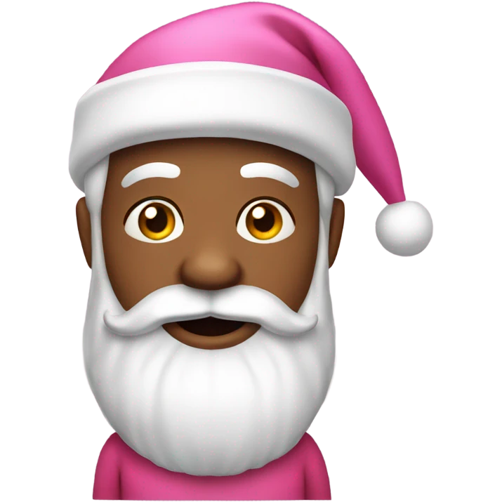 santa claus pink emoji