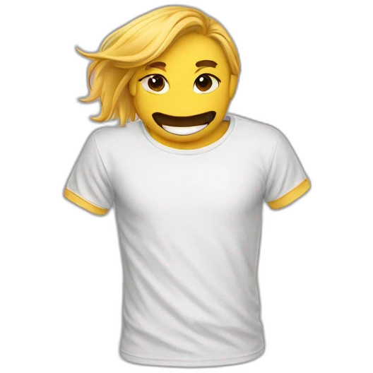 tee-shirt avec des bisous dessus emoji