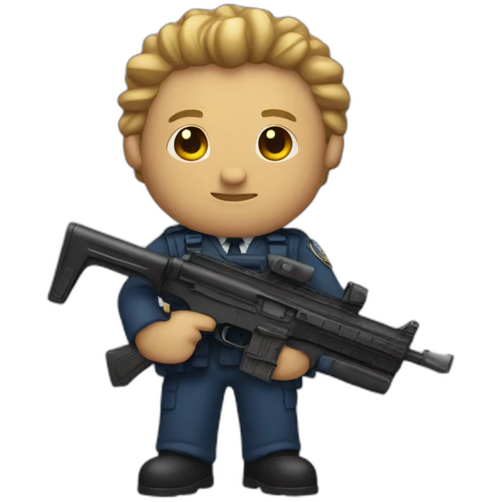 fbi avec une arme emoji