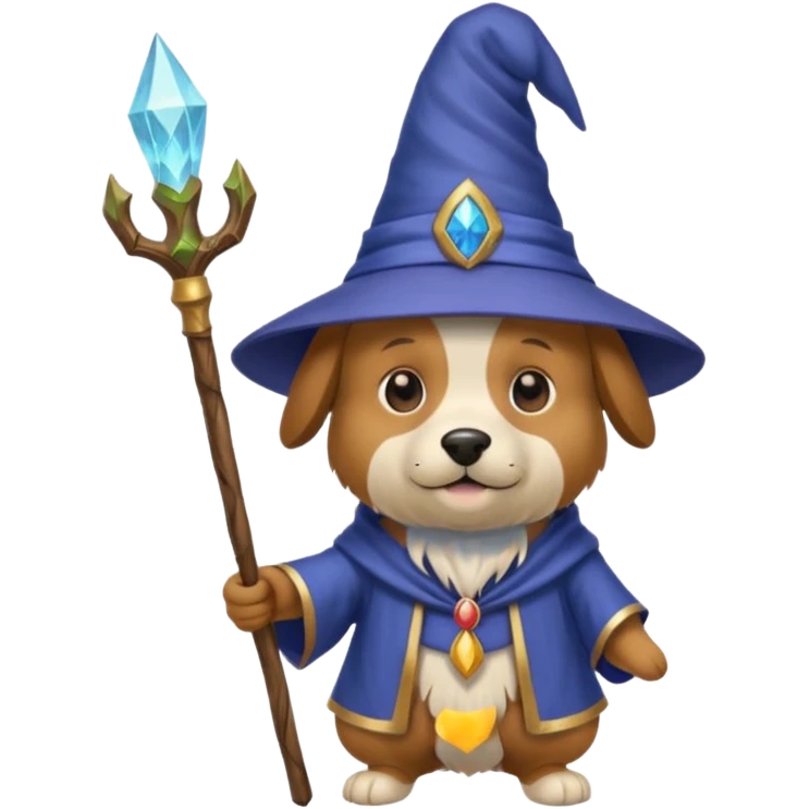 Dog wizard emoji