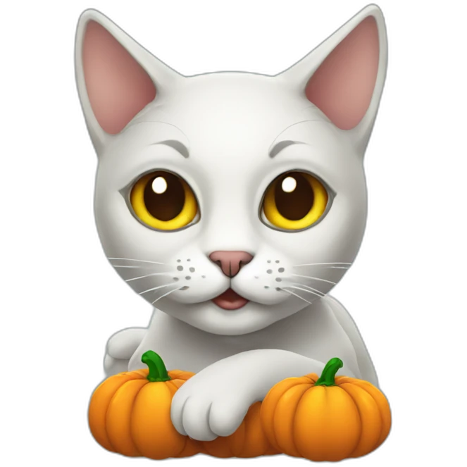 Halloween cat emoji