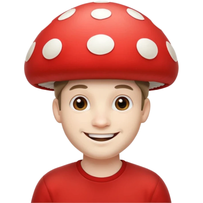 mushroom capped man
 emoji