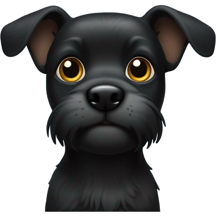 black mini dog  emoji