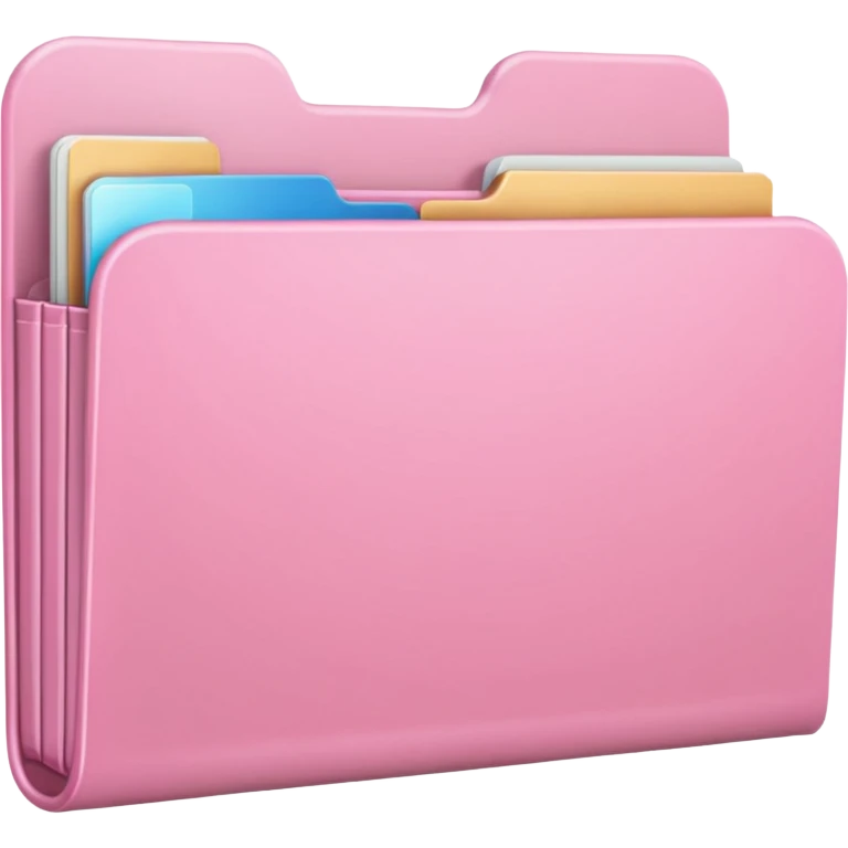 light pale Pink Folder emoji