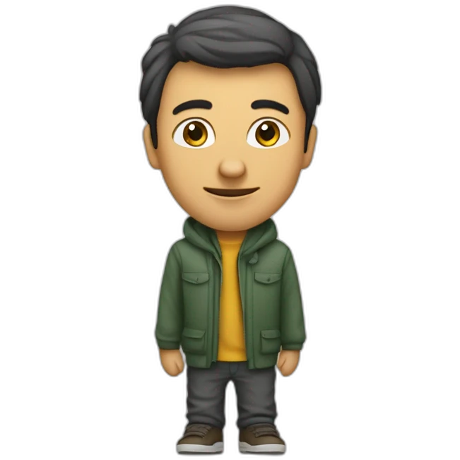 Akhnnouch sur debout sur le dos des citoyens emoji