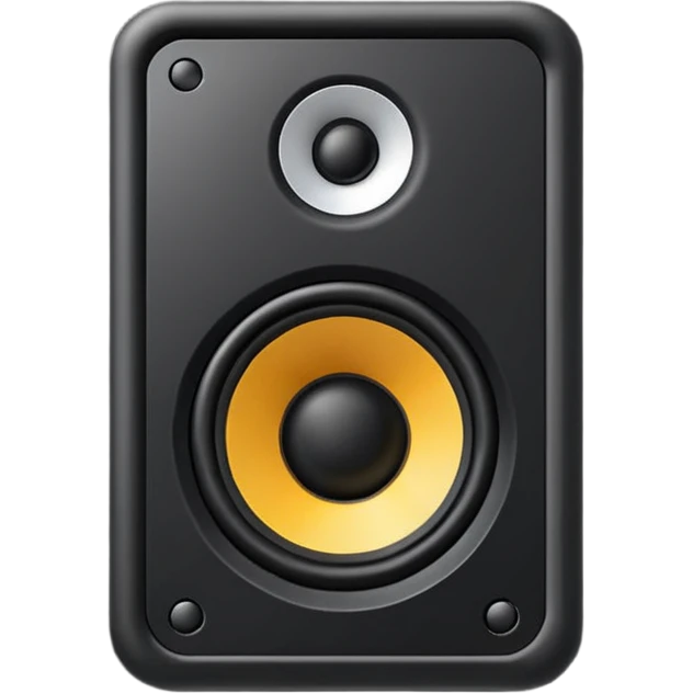 black speaker emoji