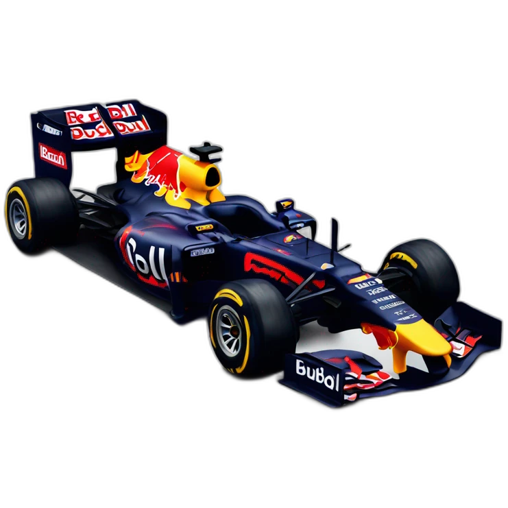 formula 1 car red bull livery  emoji