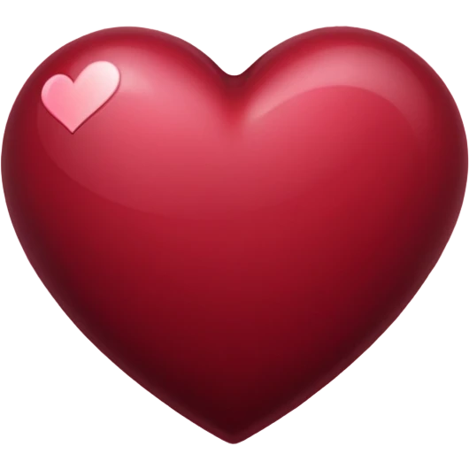maroon heart emoji