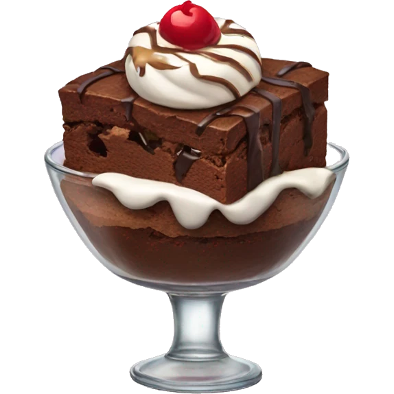 brownie sundae  emoji
