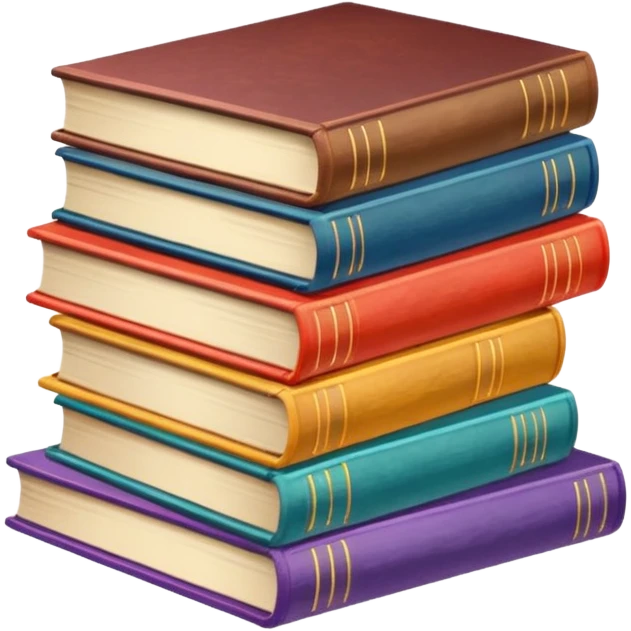 libros coloridos emoji