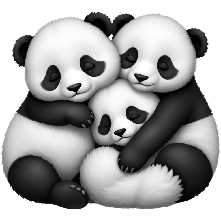 baby pandas sleeping emoji