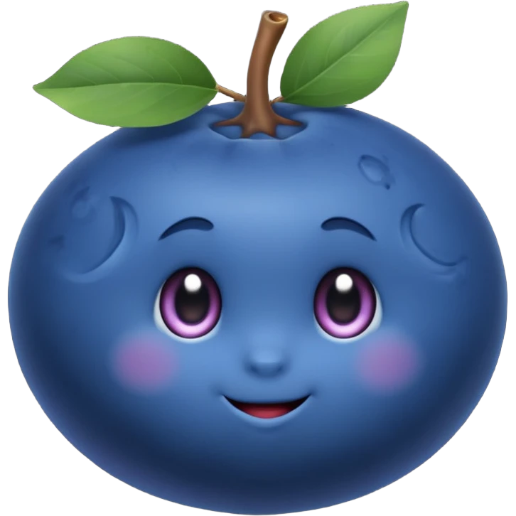 Single blueberry emoji