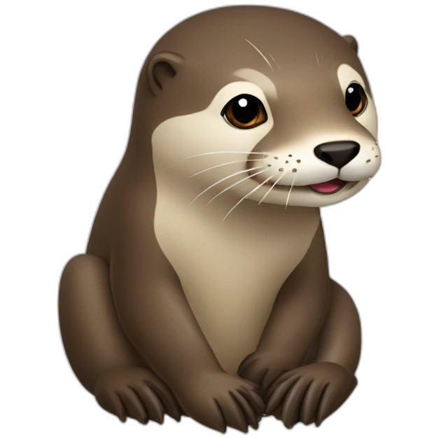 Loutre avec un bec de castor  emoji