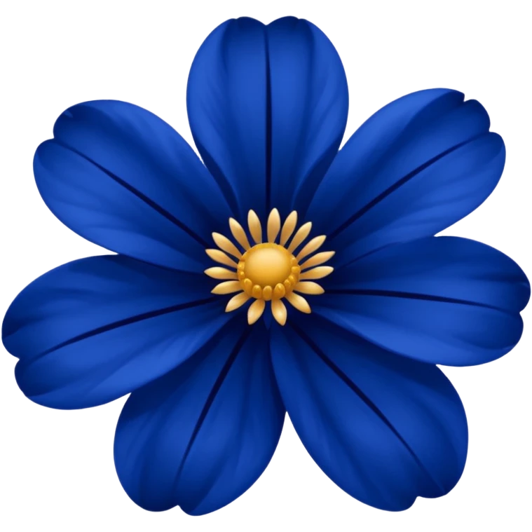 Dark blue flower emoji