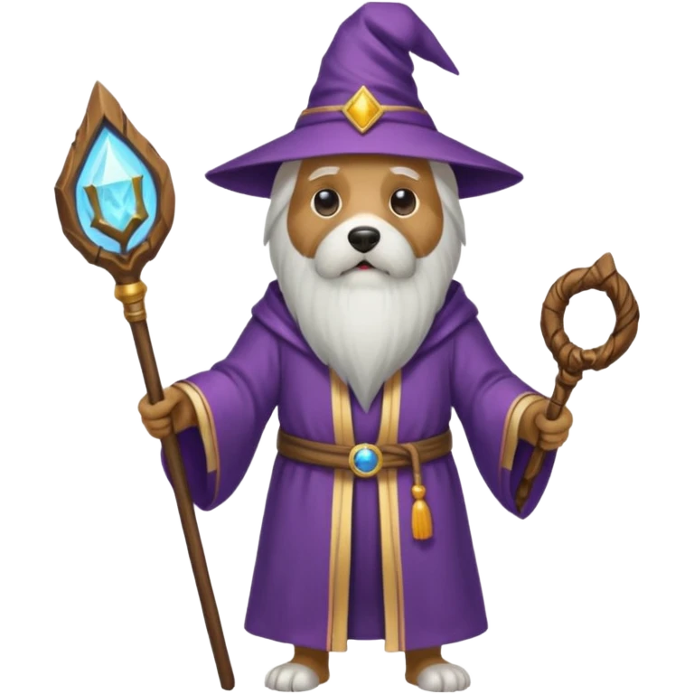 Dog wizard emoji