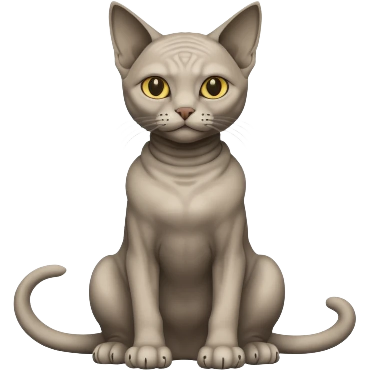 cat sphinxs full body emoji