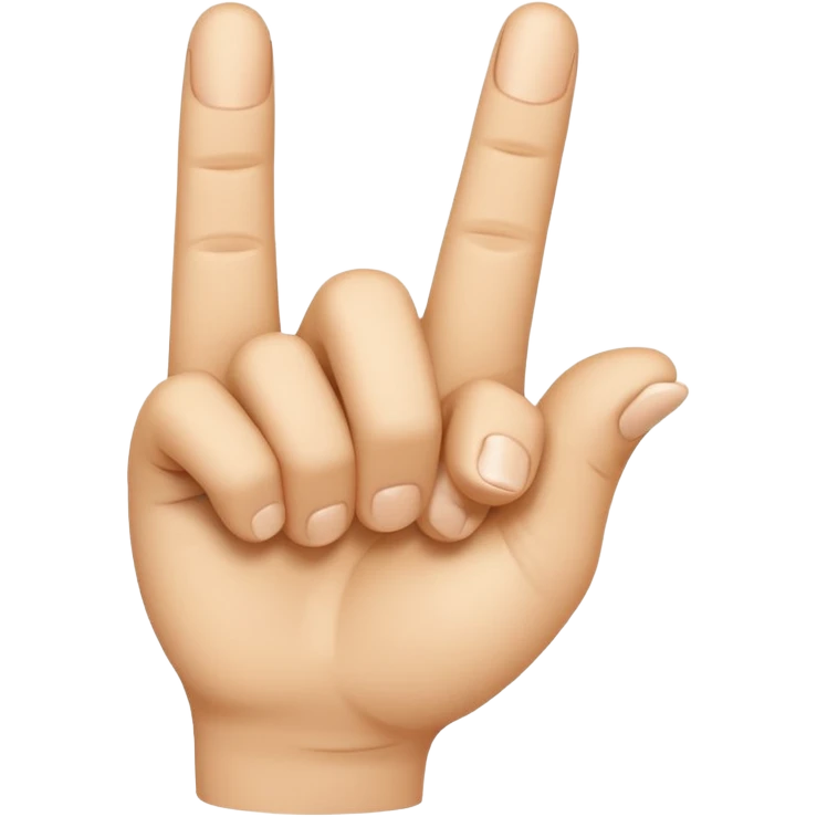 “Emoji-style hand making the letter ‘L’, with the index finger slightly curved. Clean, simple design, smooth shapes, neutral skin tone. White or transparent background, high resolution.” emoji