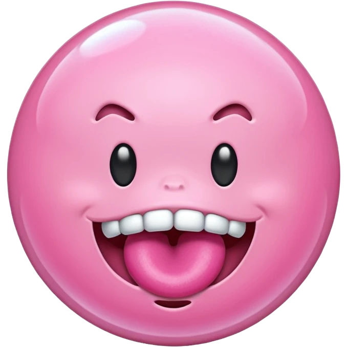 Chicle rosado emoji