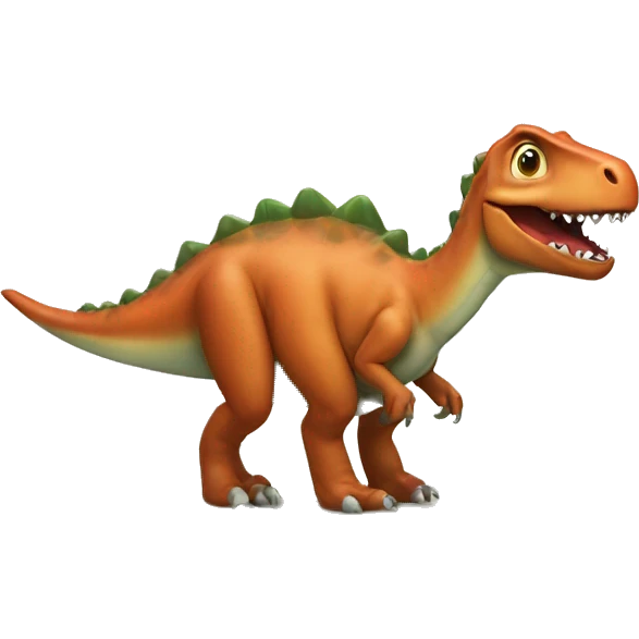 Dino with a Tü Tü emoji