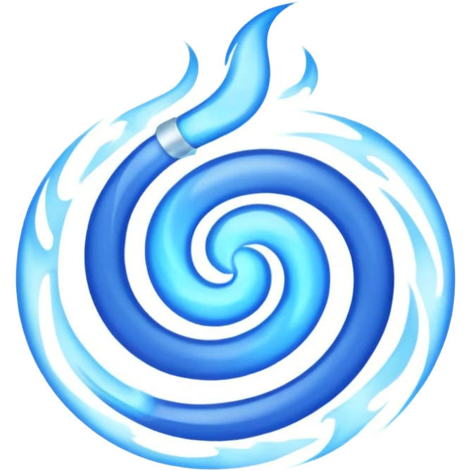 Blue fire emoji