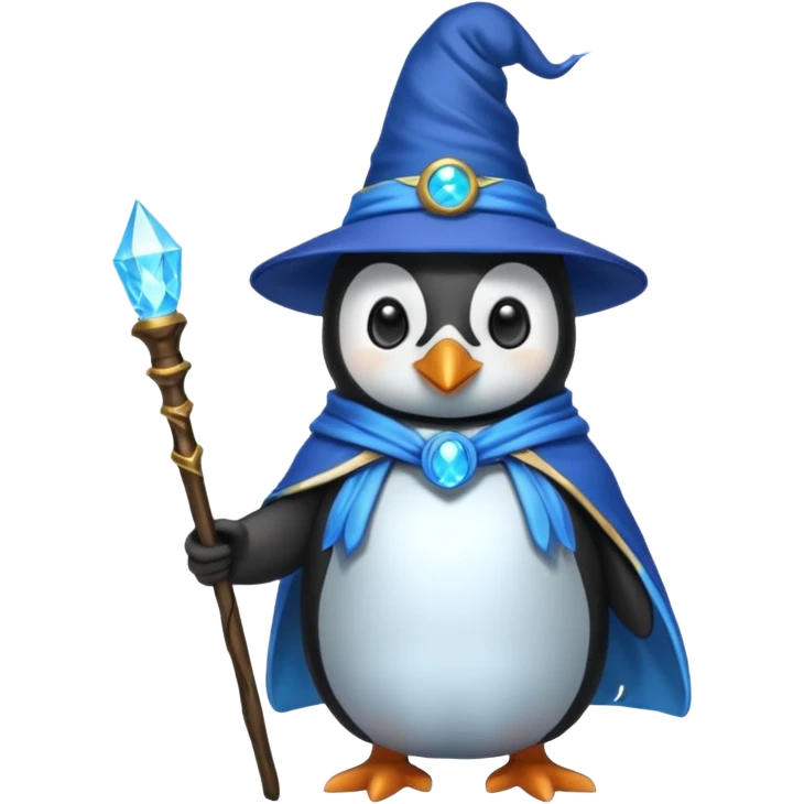 Penguin Wizard emoji