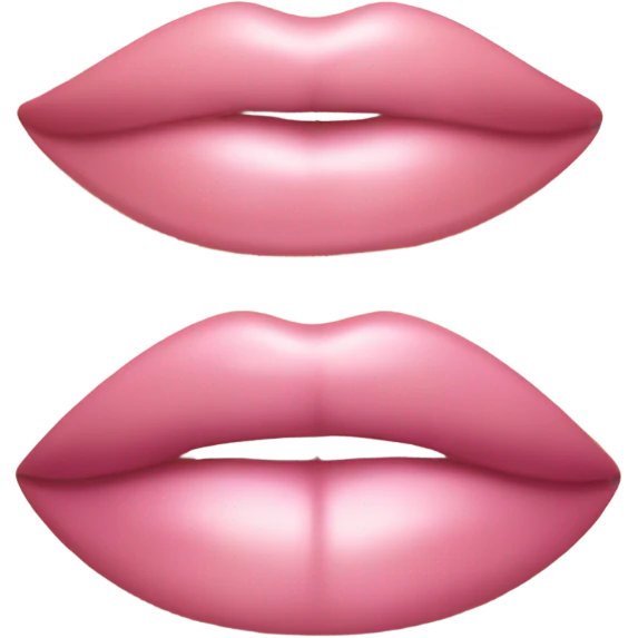 Aesthetic pink lips emoji