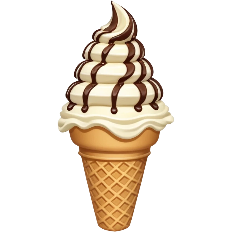 Decadent soft serve ice cream emoji